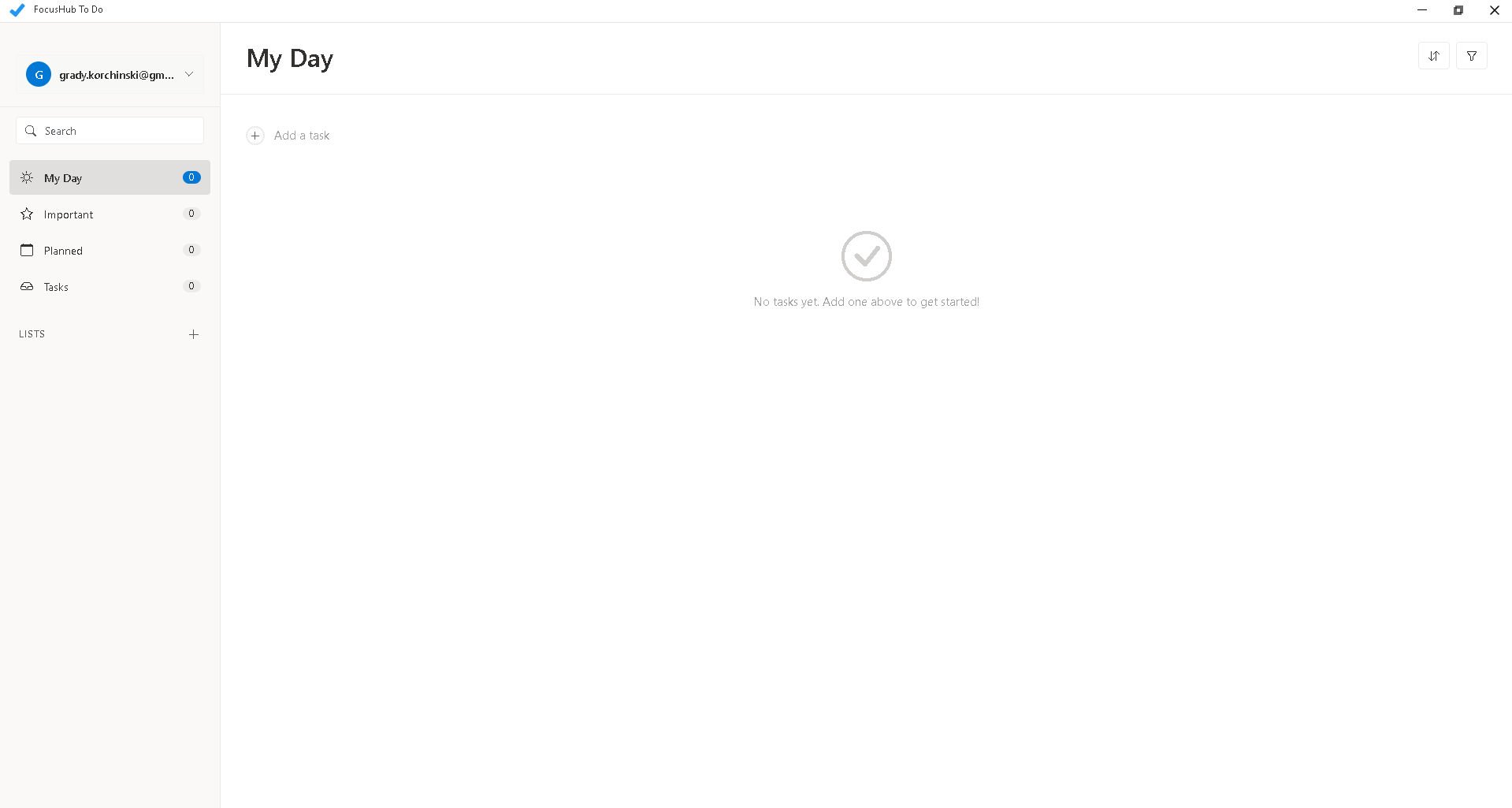 Preview of FocusHub Chat Desktop interface